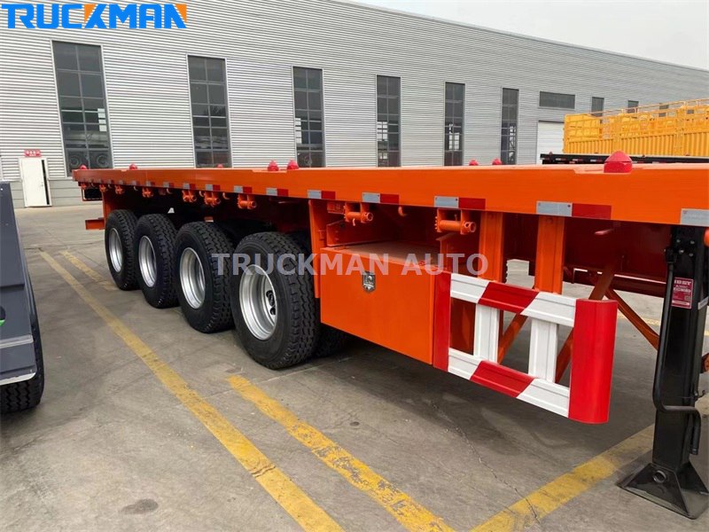 4 axles flatbed နောက်တွဲယာဉ်