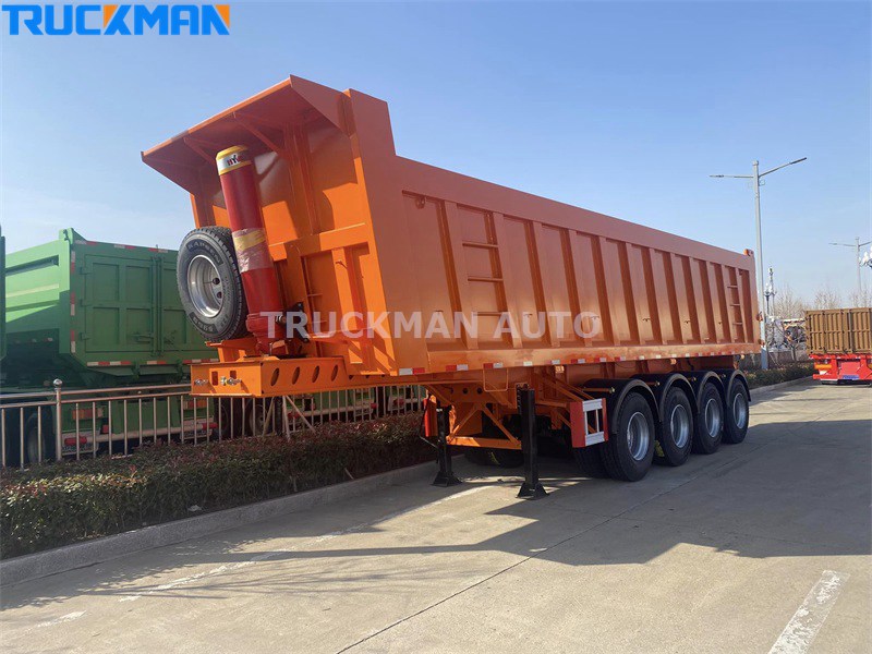 4 axles tipper trailer