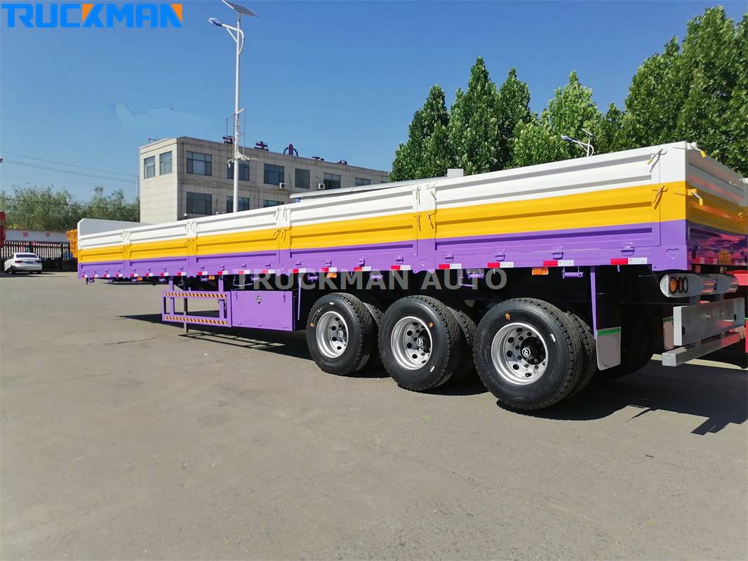 3 Axle Side Wall نصف مقطورة