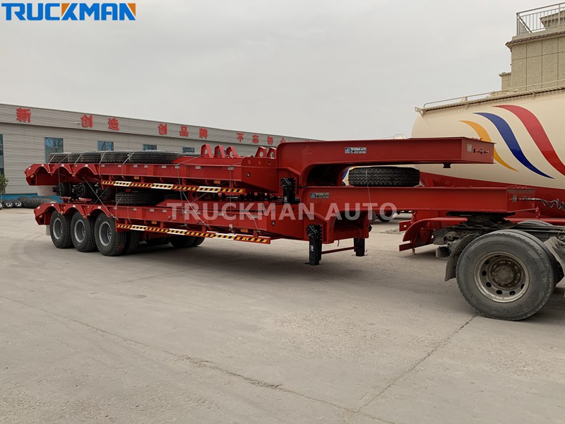 3 axle low bed trailer