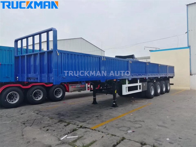 4 Axles 80 Ton Side Wall Semi Trailer