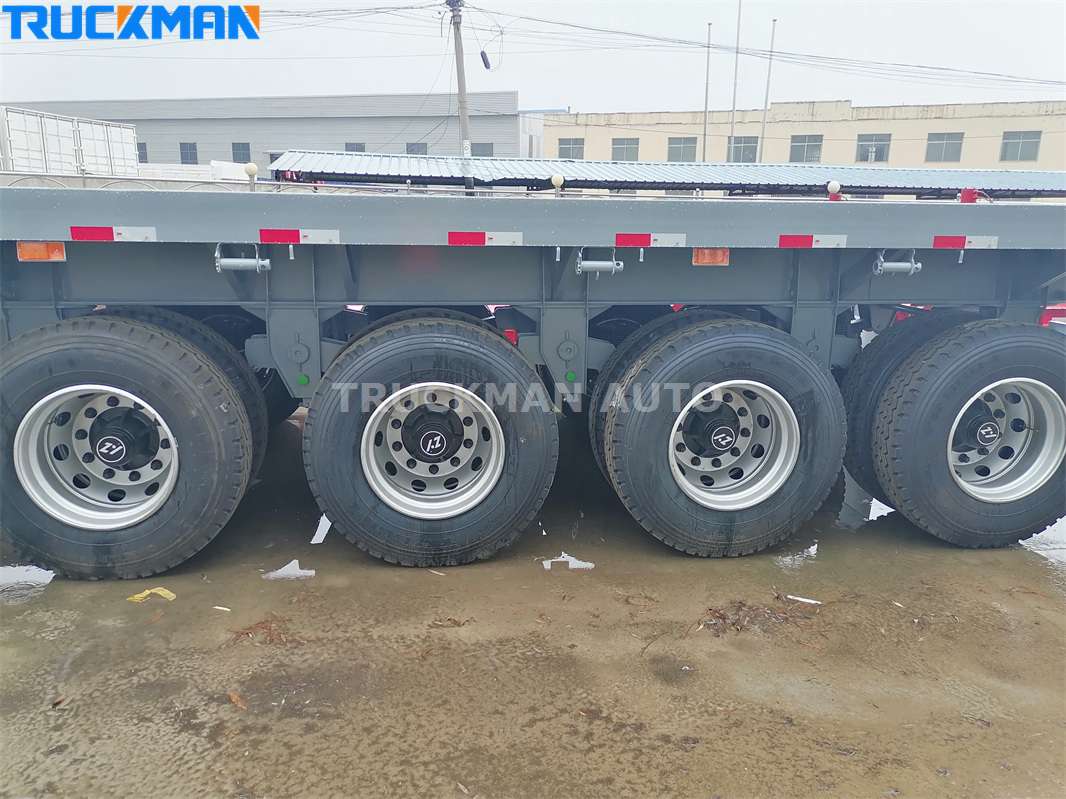 4 axle flatbed trailer