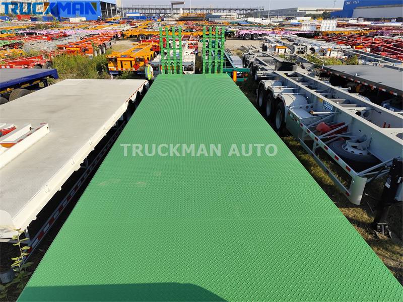 Low Flat Deck Trailer Loading Platform