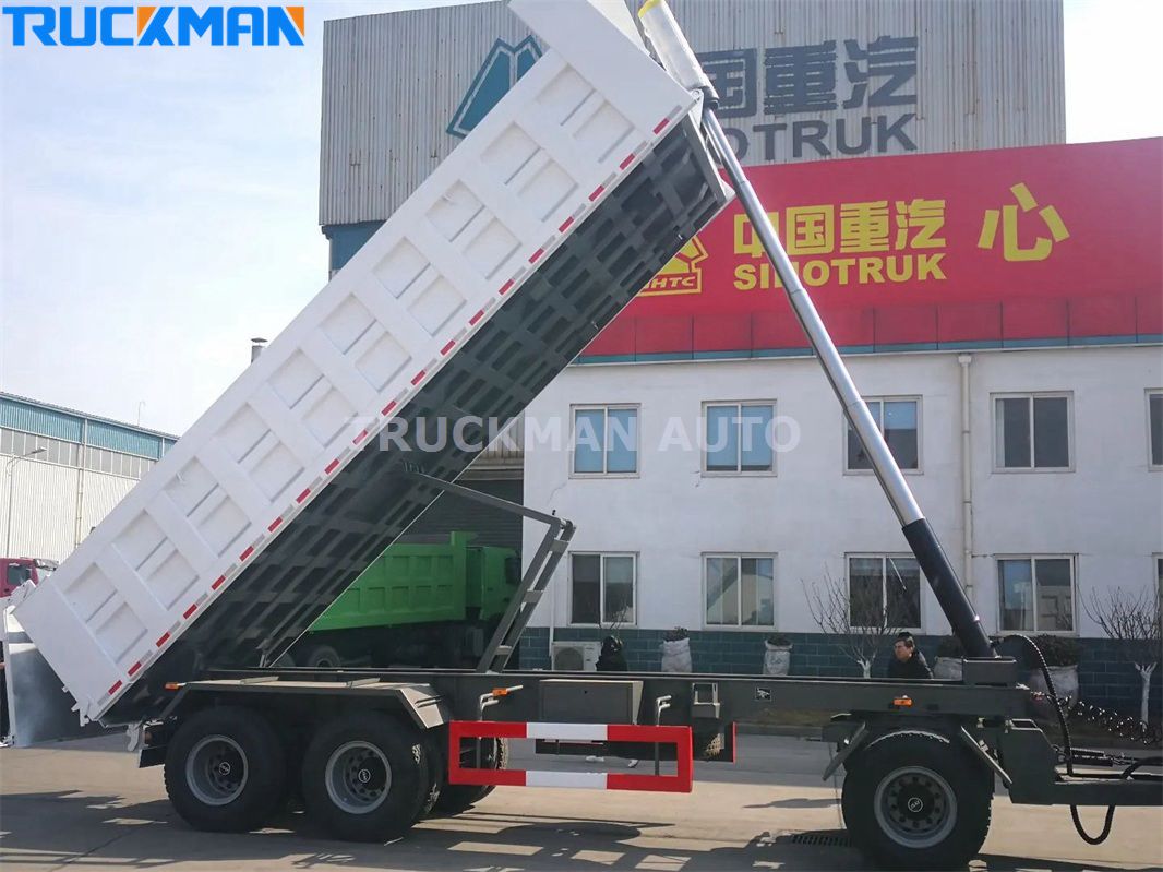 drawbar full dump trailer