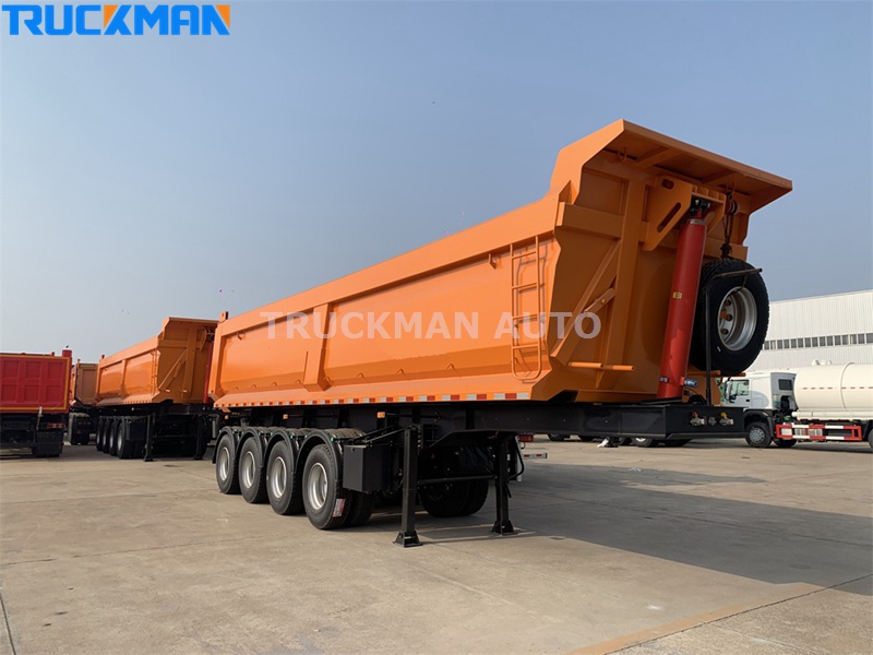 4 axle tipper semi trailer