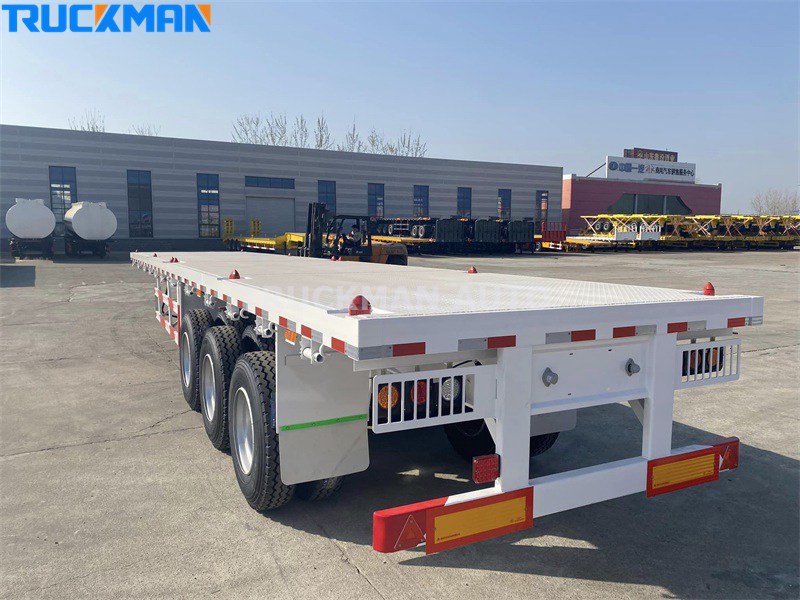 3 axles flatbed trailer