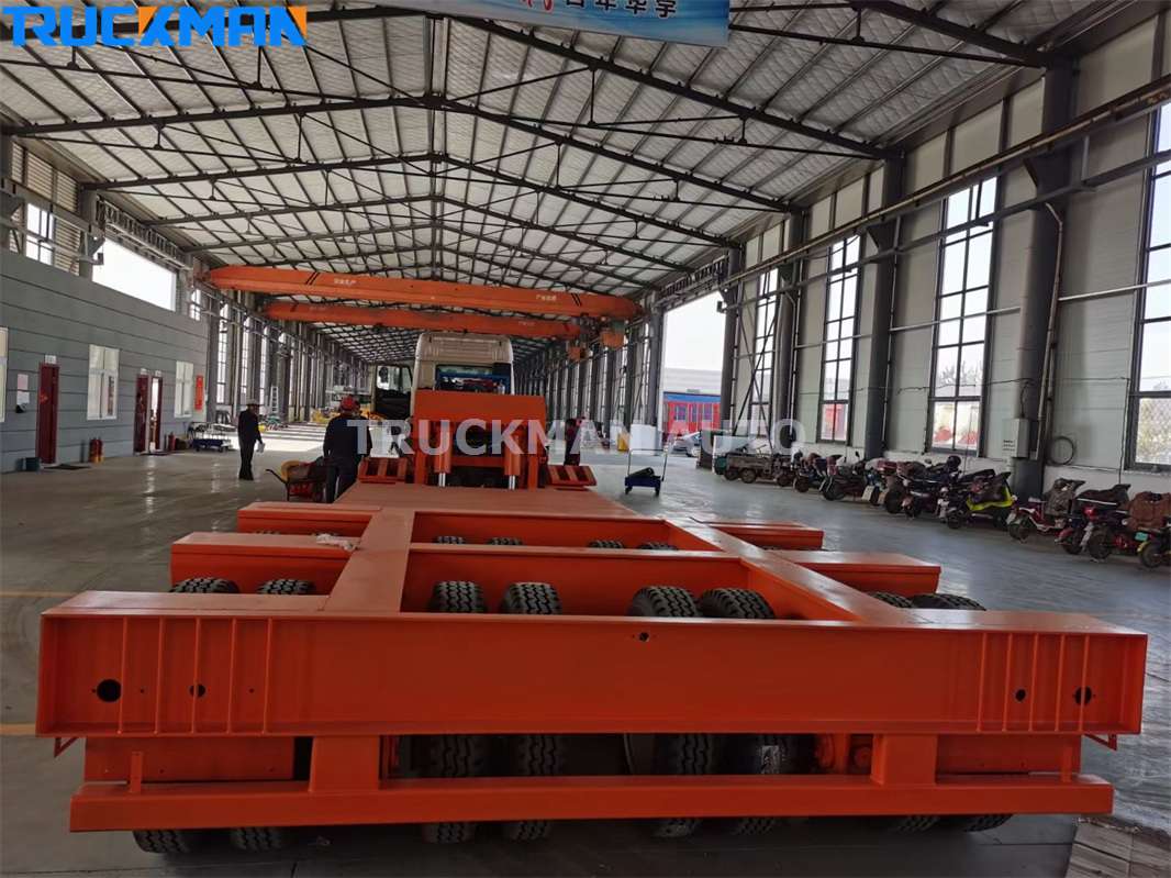 Trailer giường thấp cổ ngỗng có thể tháo rời