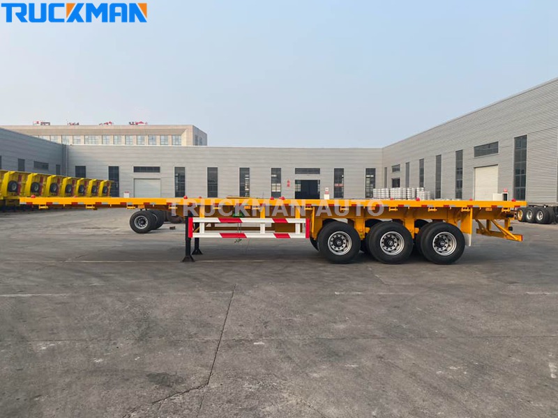 3 axle flat deck trailer