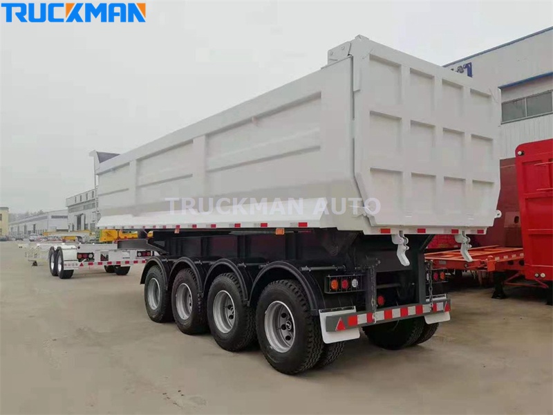 4 Axles 80 Ton Dump Semi Trailer