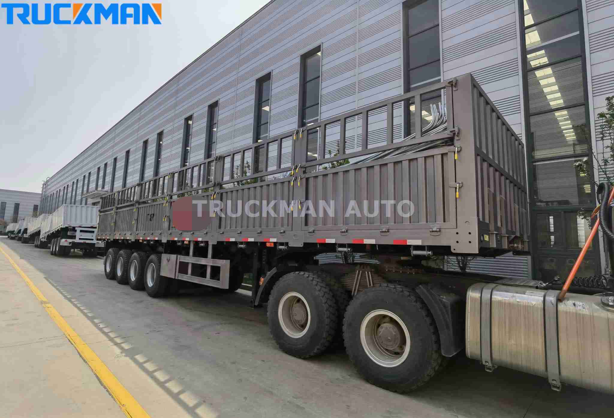 side wall container trailer