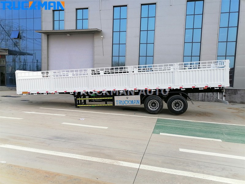 2 Axles 40 Ton Drop Side Wall Semi Trailer