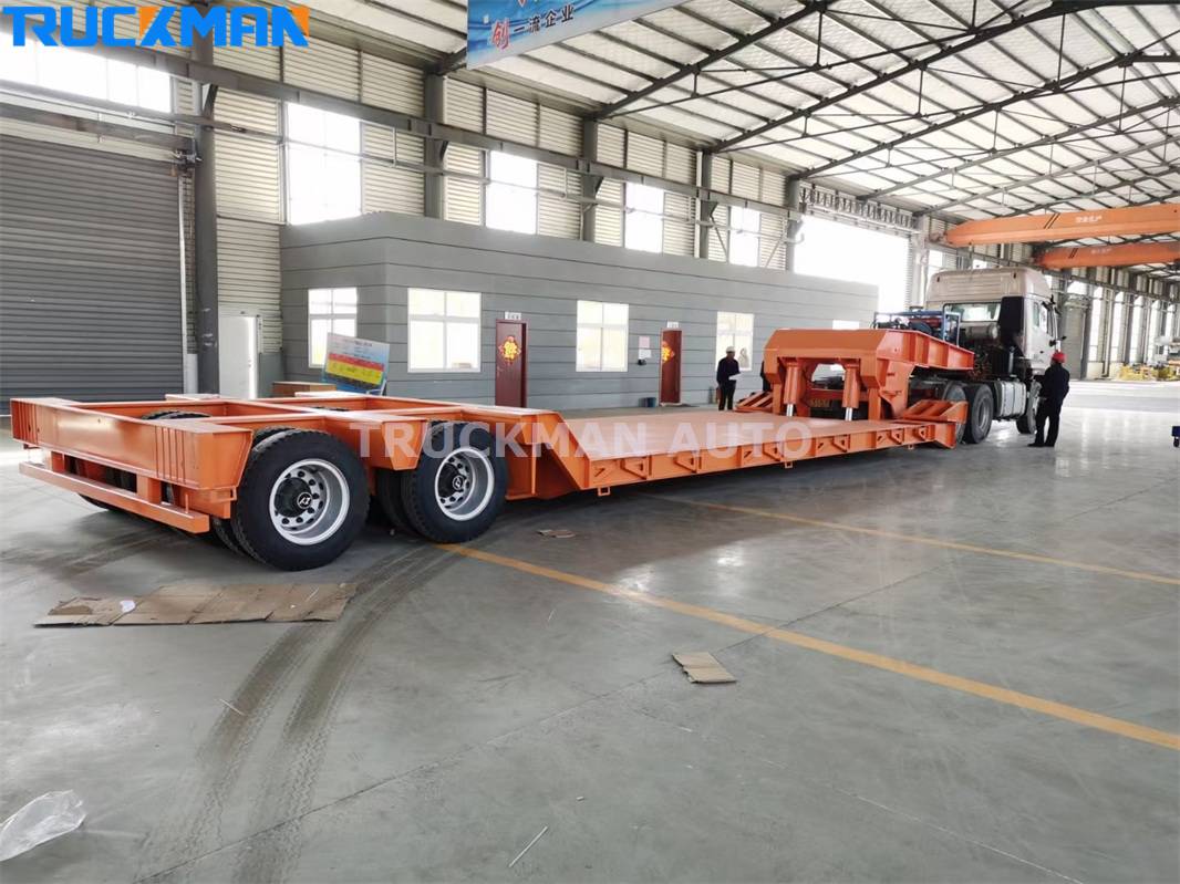 Trailer giường thấp cổ ngỗng có thể tháo rời