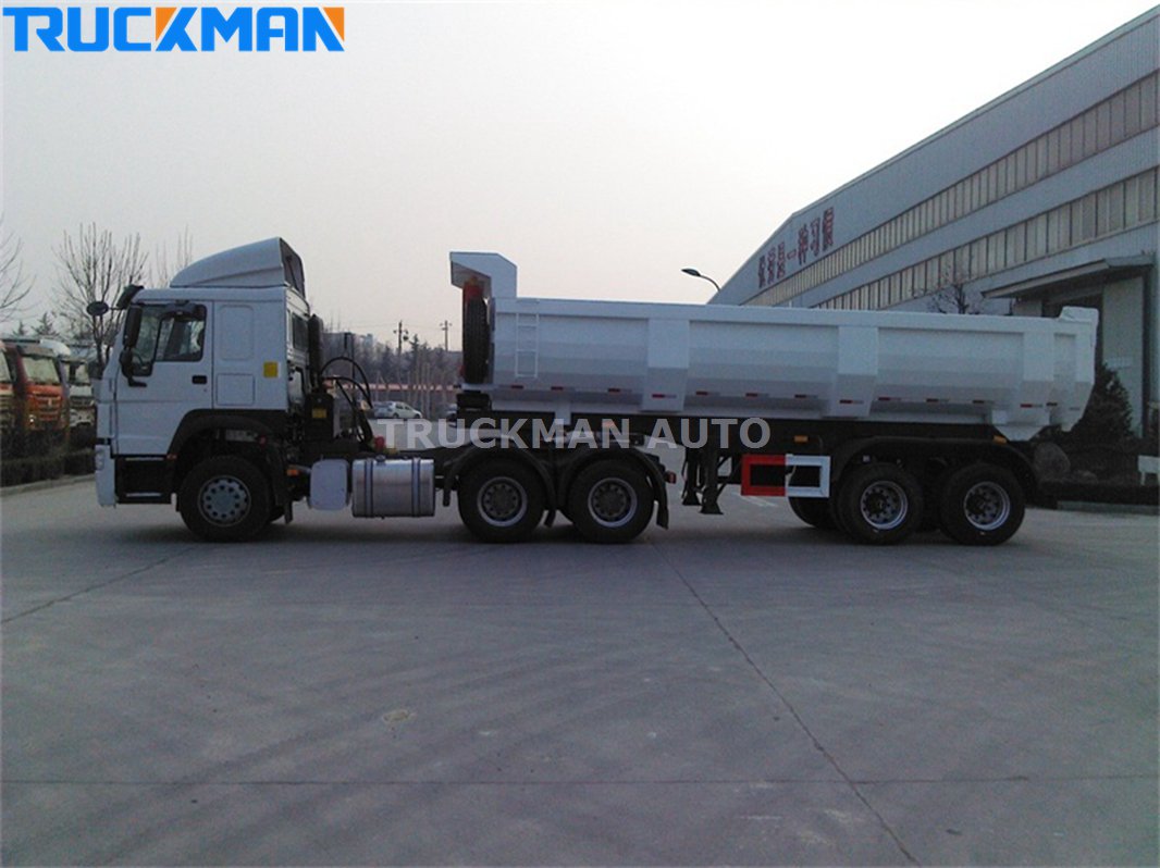 2 Axles 50 Ton Dump Semi Trailer