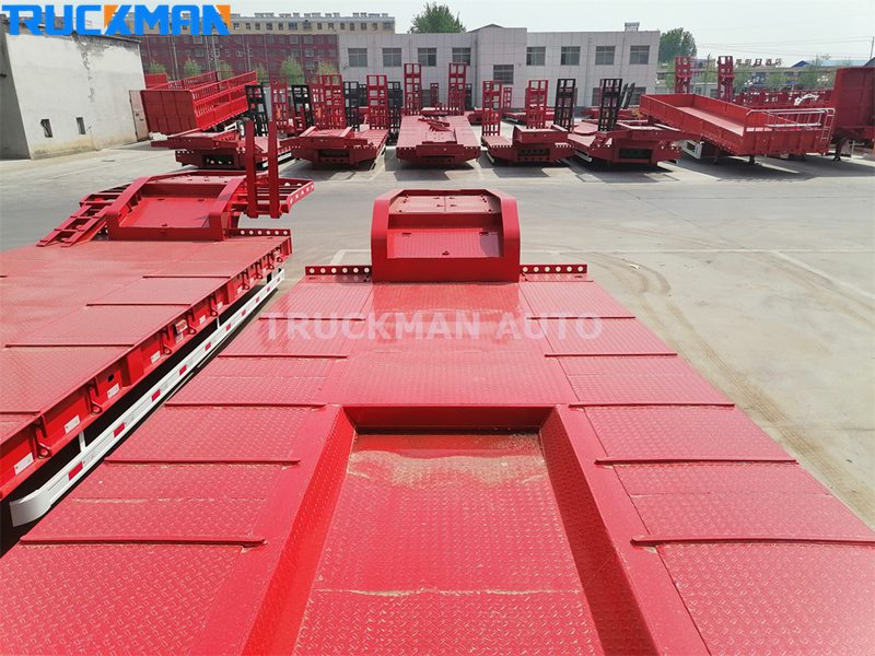 3 Axles 70 Ton Lowbed Semi Trailer