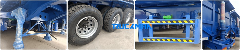  80 Tons 4 Axle Dump Semi Trailer Production Detail