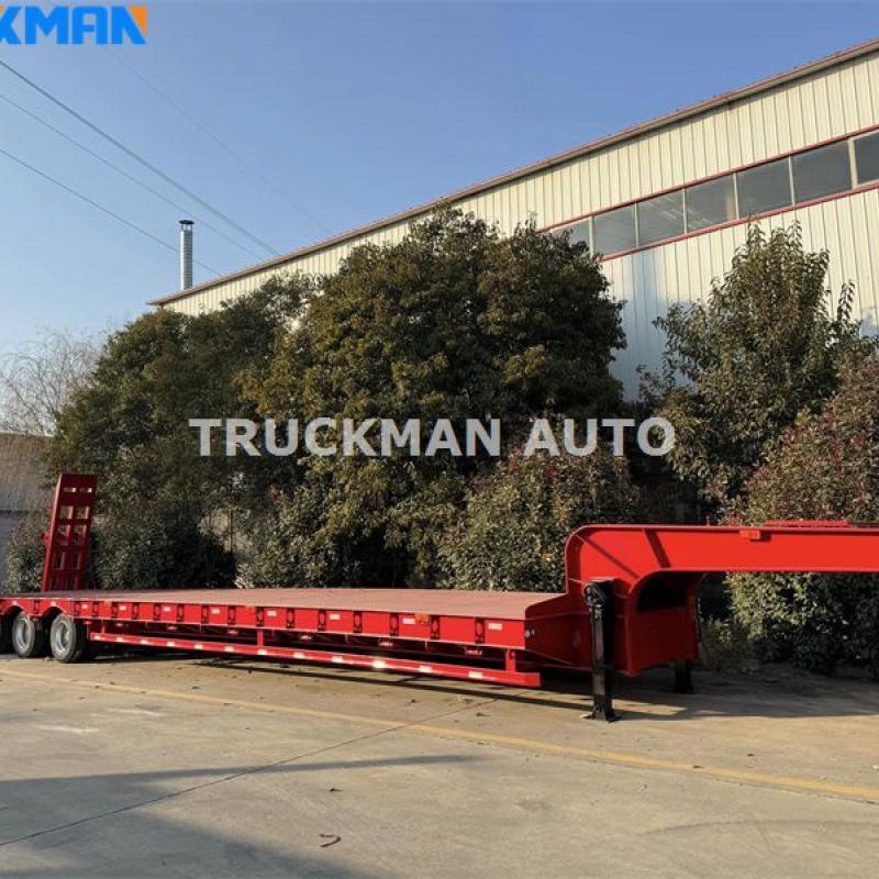 4 Axles Lowboy Semi Trailer