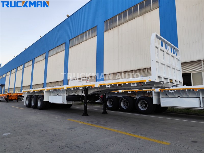 Tri-axle container semi trailer