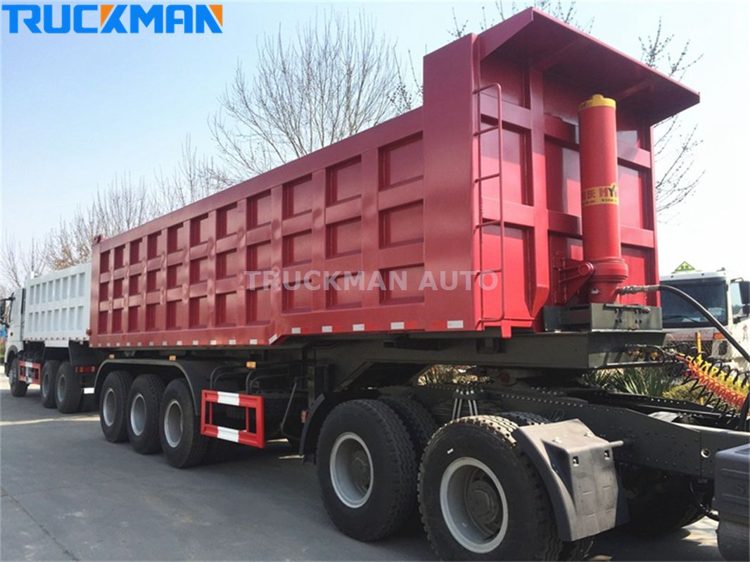 3 Axles 40 Cubic Meter Dump Semi Trailer