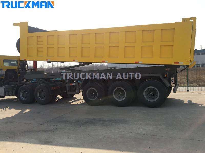 3 Axle 35 Cubic Meter Dump Semi Truck Trailer