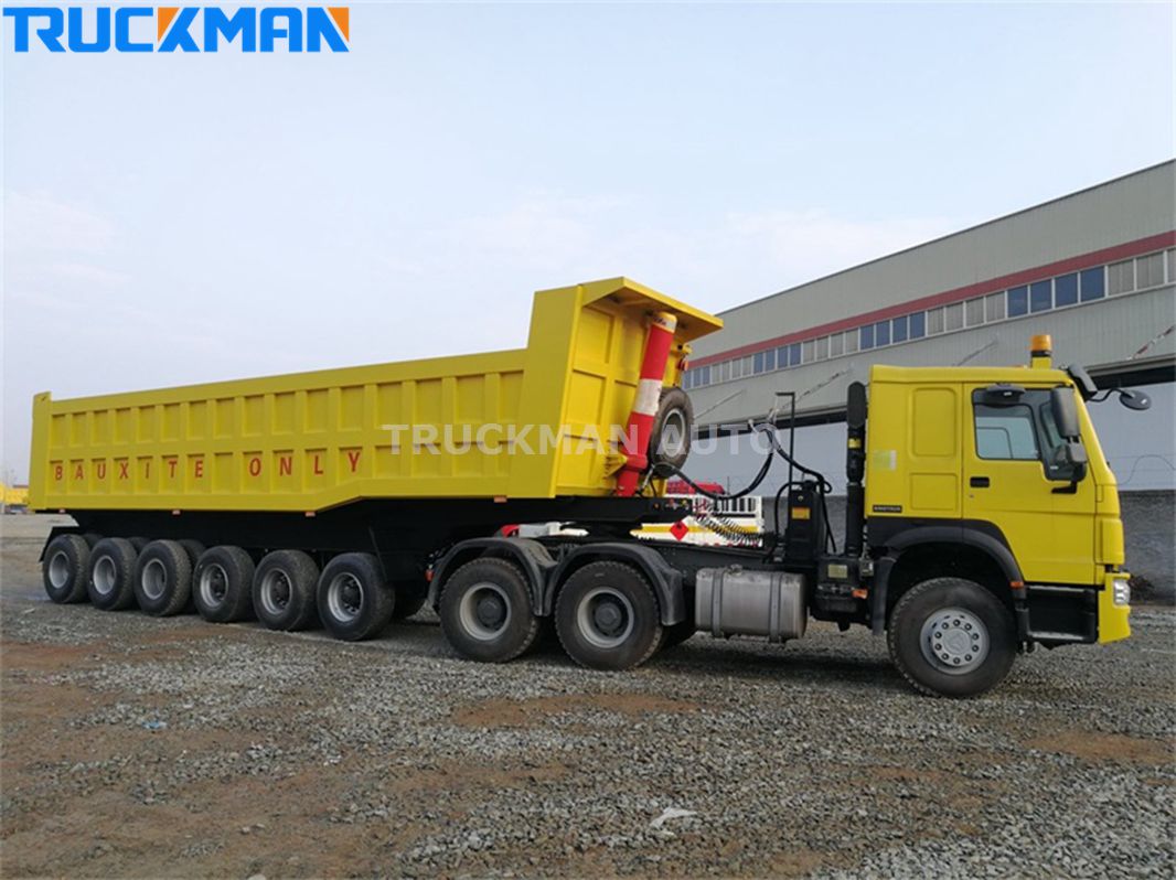 6 Axles 45m3 Dump Semi Trailer