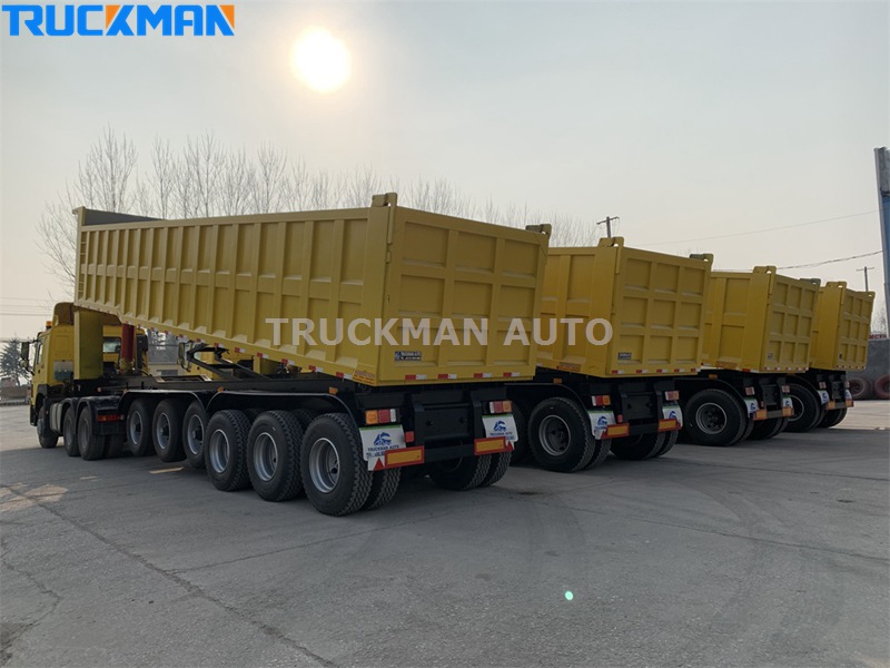 6 Gandar 100 Ton Tipping Semi Trailer