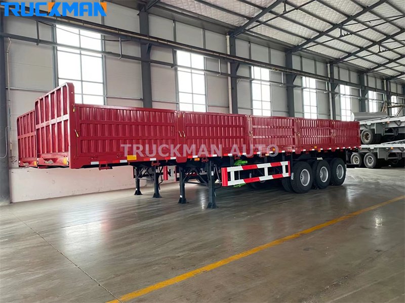 3 Axle 60 Tons Dropside Wall مقطورة