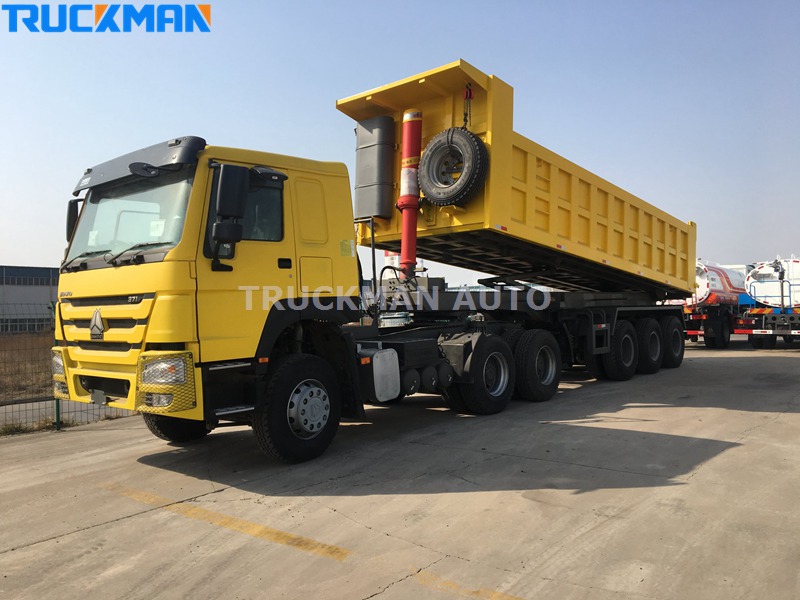 3 Axle 35 Cubic Meter Dump Semi Truck Trailer