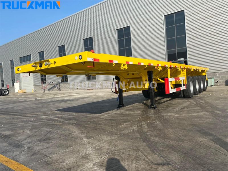 4 axle container flatbed trailer