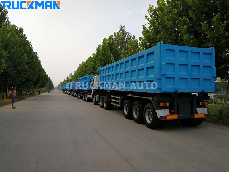 3 Axles 60 Ton Tipper Semi Trailer