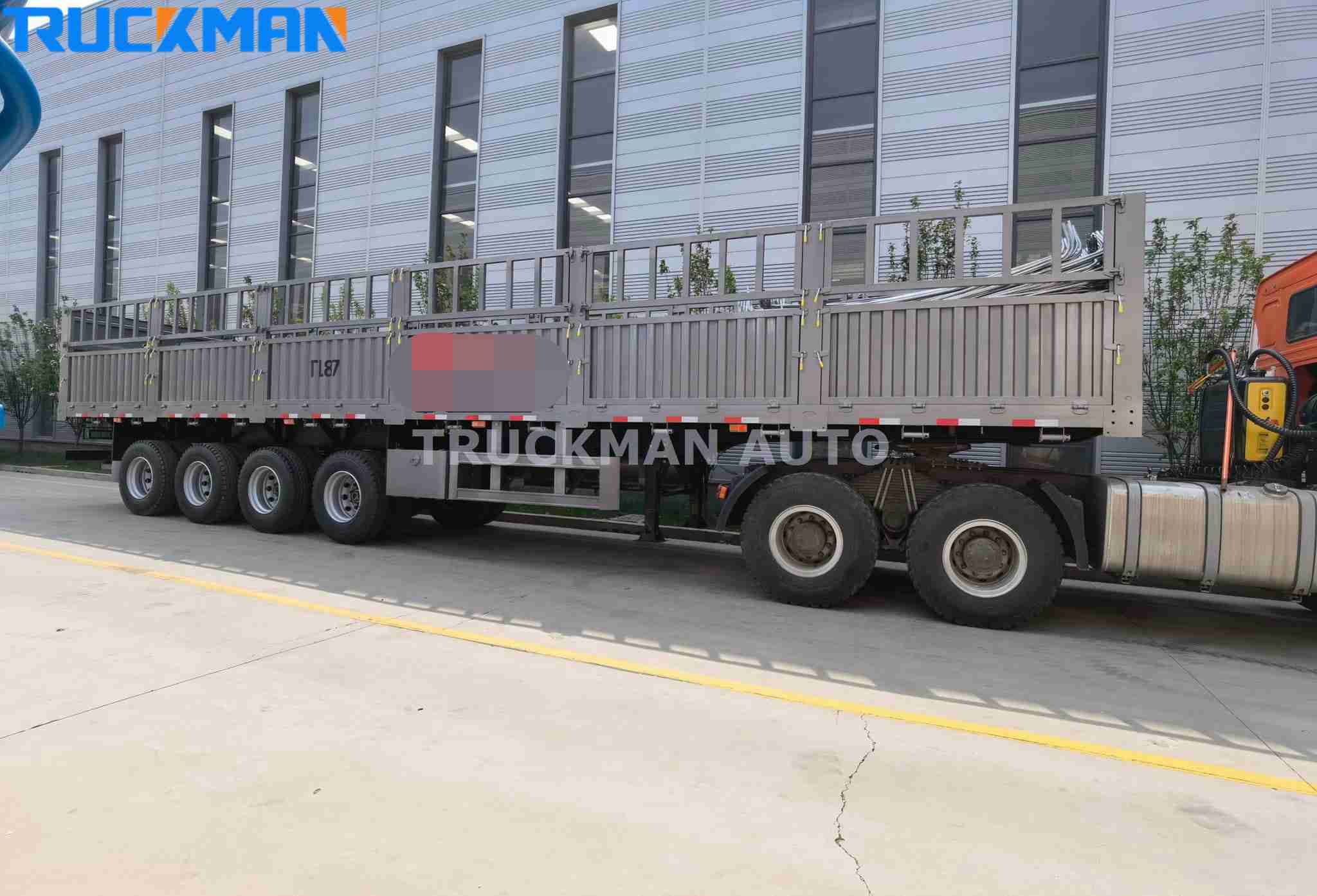 side wall container trailer